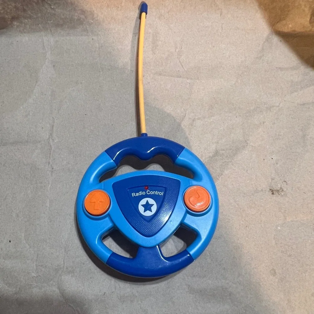 Shantou RC Steering Wheel Controller Blue‎ 27MHz Kids Toy Remote Control Replace